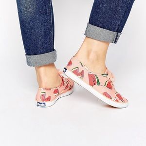 Keds : watermelon pattern lace sneakers size 10